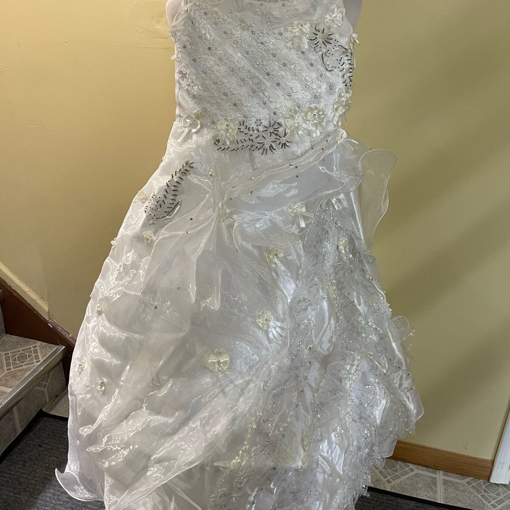 Elegant White Kids Dress